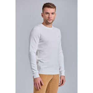 SVETR GANT COTTON PIQUE C-NECK bílá L