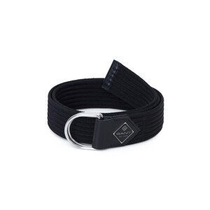 OPASEK GANT D1. DIAMOND G WEBBING BELT černá S/M