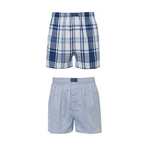 SPODNÍ PRÁDLO GANT OXFORD AND CHECK BOXER SHORTS 2-P modrá S