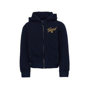 MIKINA GANT D1. SCRIPT SHIELD FULL-ZIP HOODIE modrá 98/104