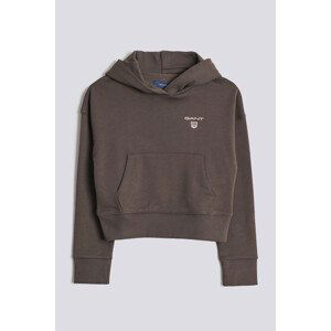 MIKINA GANT D2. CONTRAST SHIELD HOODIE černá 146/152