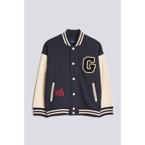 MIKINA GANT D2. GANT VARSITY JERSEY JACKET modrá 158/164