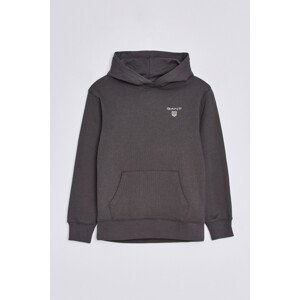 MIKINA GANT D2. CONTRAST SHIELD HOODIE černá 146/152