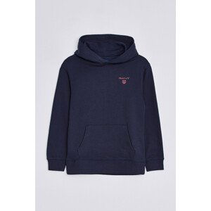 MIKINA GANT D2. CONTRAST SHIELD HOODIE modrá 134/140