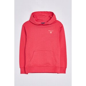 MIKINA GANT D2. CONTRAST SHIELD HOODIE červená 158/164