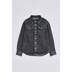 KOŠILE GANT D2. OVERSIZED DENIM SHIRT černá 134/140