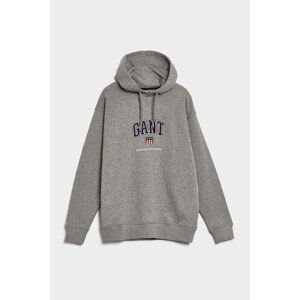 MIKINA GANT D.2 RETRO SHIELD SWEAT HOODIE šedá L