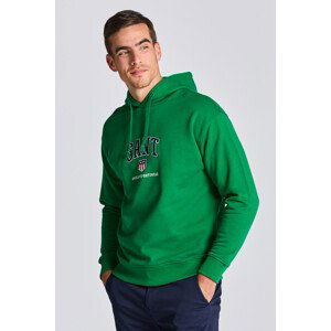 MIKINA GANT D.2 RETRO SHIELD SWEAT HOODIE zelená XL