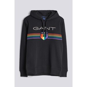 MIKINA GANT D.1 GANT PRIDE SWEAT HOODIE černá M