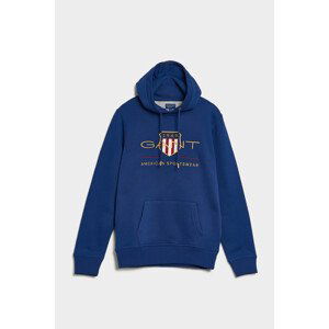 MIKINA GANT ARCHIVE SHIELD HOODIE modrá M