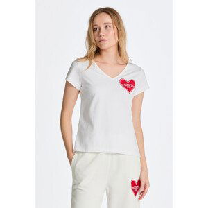 TRIČKO GANT CV. COLLEGIATE HEART SS T-SHIRT bílá M