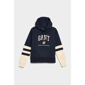 MIKINA GANT D2. RETRO SHIELD HOODIE modrá L