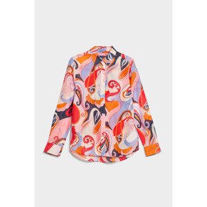 KOŠILE GANT D1. REGULAR PAISLEY COT SILK SHIRT růžová 44