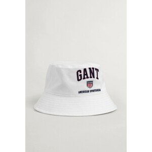 KLOBOUK GANT D2. RETRO SHIELD BUCKET HAT bílá S/M