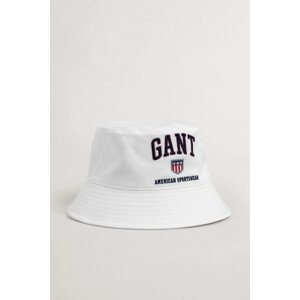 KLOBOUK GANT D2. RETRO SHIELD BUCKET HAT bílá L/XL