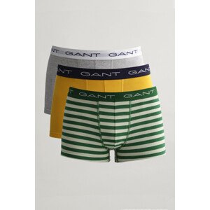 SPODNÍ PRÁDLO GANT YARN-DYED STRIPE TRUNK 3-PACK zelená XXXL