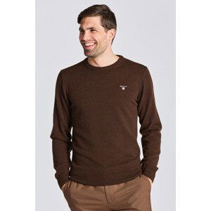 SVETR GANT SUPERFINE LAMBSWOOL CREW hnědá S