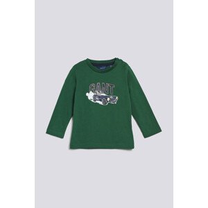 TRIČKO GANT D1. DRIVING DOG LS T-SHIRT zelená 74