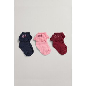 PONOŽKY GANT D1. SOCKS 3-PACK modrá 10/12