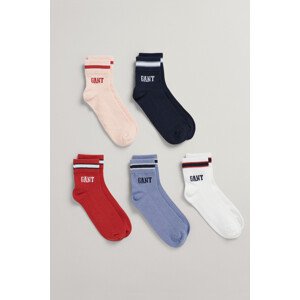 PONOŽKY GANT D1. SOCKS 5-PACK růžová 31/33