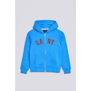 MIKINA GANT D1. GRAPHIC FULL ZIP HOODIE modrá 98/104