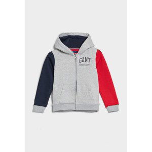 MIKINA GANT D1. CREST SHIELD FULL ZIP SWEAT šedá 92