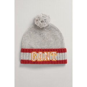 ČEPICE GANT D2. GANT POMPOM BEANIE šedá S/M