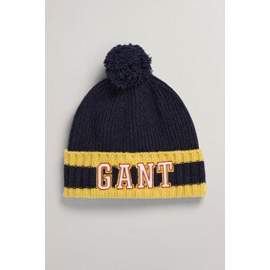 ČEPICE GANT D2. GANT POMPOM BEANIE modrá S/M