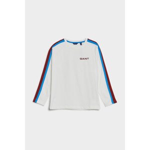 TRIČKO GANT D2. SPORTY STRIPE LS T-SHIRT bílá 170