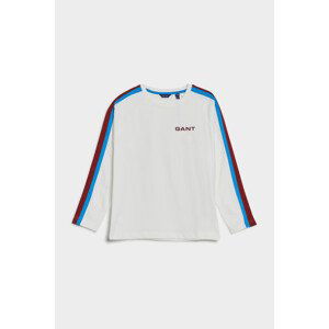 TRIČKO GANT D2. SPORTY STRIPE LS T-SHIRT bílá 158/164