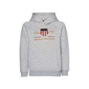 MIKINA GANT ARCHIVE SHIELD HOODIE šedá 176