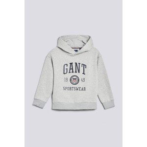 MIKINA GANT D1. CREST SHIELD HOODIE šedá 170