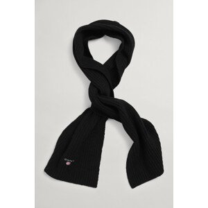 ŠÁLA GANT D1. WOOL KNIT SCARF černá L/XL