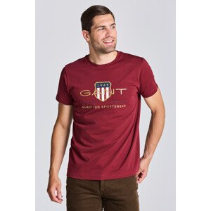 TRIČKO GANT D2. ARCHIVE SHIELD SS T-SHIRT červená S