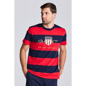 TRIČKO GANT D1. BAR STRIPE ARCHIVE SHIELD TEE červená S