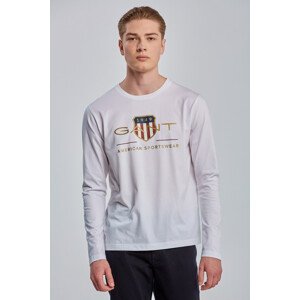 TRIČKO GANT ARCHIVE SHIELD LS T-SHIRT bílá 4XL