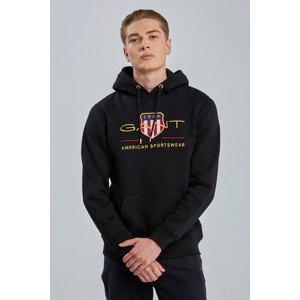 MIKINA GANT ARCHIVE SHIELD HOODIE černá L