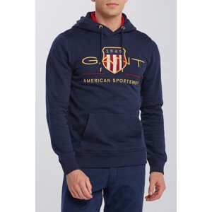 MIKINA GANT ARCHIVE SHIELD HOODIE modrá L