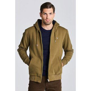 MIKINA GANT D2. SHERPA FLEECE ZIP SWEAT HOODIE zelená L