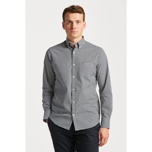 KOŠILE GANT REG BROADCLOTH GINGHAM BD černá XXL