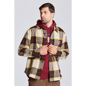 KOŠILE GANT D2. PLAID WOOL OVERSHIRT hnědá XXXL