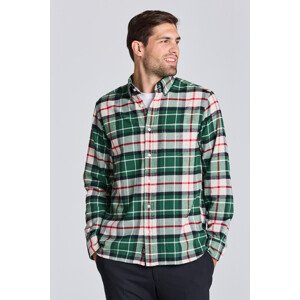 KOŠILE GANT D2. REG UT FLANNEL TARTAN SHIRT zelená M