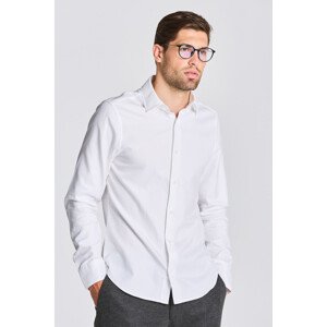 KOŠILE GANT D2. SLIM SOLID TWILL SHIRT bílá L