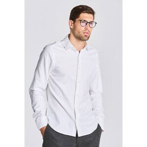 KOŠILE GANT D2. SLIM SOLID TWILL SHIRT bílá XXL