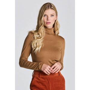 ROLÁK GANT D1. JERSEY LS TURTLENECK hnědá L