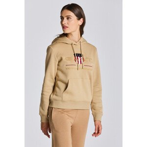 MIKINA GANT ARCHIVE SHIELD SWEAT HOODIE hnědá M