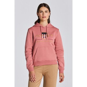 MIKINA GANT ARCHIVE SHIELD SWEAT HOODIE růžová M