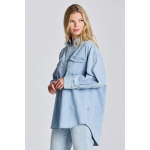 KOŠILE GANT D1. OS DENIM SHIRT modrá 36