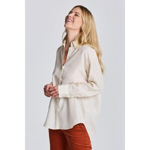 KOŠILE GANT RELAXED SILK SHIRT bílá 36