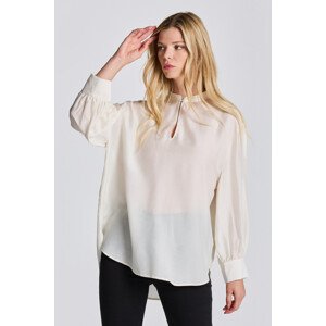 KOŠILE GANT D2. LYOCELL SILK POP OVER BLOUSE bílá 34